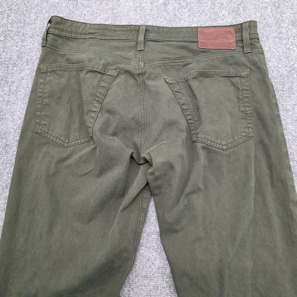 AG Adriano Goldschmied The Graduate Tailored Leg Pants Mens 34x34 Olive Green - Picture 10 of 12